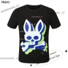 Designer Fashion Physcho Bunny Shirt Psyco BAD BAD BUNNY BUNNY Pyscho Bunny Physco Bunny Shirt Summer Mens Shirt con cannone a maniche corte T-shirt 142