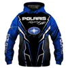 Polaris Racing RZR Sneeuwscooter Fashion Casual Zip Hoodie Top Heren en Dames Spring Autumn Hooded Jacket 240426