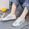 Повседневная обувь для женщин Whit Lace Up Mesh Brestbale Flat Woman Promiption Продолжительность ходьба корейская осень Y2K Fashion 39