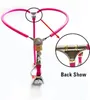 Invisible Female Chastity Belt Device Vagina BDSM Bondage Adult Erotic Sex Toys for Women Lesbian (Color : Pink, Size : 100-110cm)