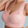 Tenue de yoga Femmes en dentelle Sport Bras Plus taille Bra sans soudure BRAETTE BACKless Lady Brassiere Gest Female Gathers - Top sans fil à l'épreuve L-3XL