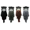 Berets Funny Beard Beanie Horn Hat Ear For Protection Warm-Winter Wool
