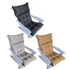 Poduszka Patio krzesło s miękkie wyściełane zmywalne siedzenie zewnętrzne składane grube szczotkowane tkaniny do domu na plaży