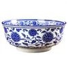 Tasses en porcelaine blanche bleu bol quotidien utilisent ramen bols japonais cuisine compacte nouilles nouilles en céramique instant