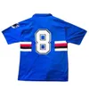 90 91 Sampdoria Mancini Vialli Home Soccer Jersey 1990 1991 Maglie Da Calcio Sampdoria Retro Vintage Classic Shirt Maillot