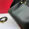 10a moda 7A Designer Trim małe czarne torebki z cielęcia TO TORBAK