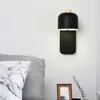 Стеновая лампа современный светодиод минималистский дерево e27 для спальни рядом с гостиной зеркал