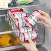 Kök förvaring 1/3 st plastkokkoköl kylskåp kan juice containrar arrangör