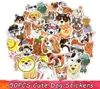 50 PCS Autoriments pour chiens mignons imperméables pour les enfants adolescents à bricolage à bouteille d'eau refroidisseur pour ordinateur portable Tablet Journal Party Favors Room Deco3139155