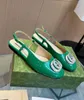 Célèbre marque cristal double g sandales chaussures femmes chaussures en cuir breveté bijoux fustigation dame confort de fête de fête de fête des appartements EU35-42 avec boîte # 09777