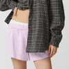 Damenshorts Imcute Cute Stripe Lounge für Frauen lässig Plaid Pyjama Elastic Low Taille Sleep Boxer Sommer