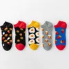 Calzini da uomo Nuova serie di cibi calzini da barche per il tempo libero calzini colorati creativi calzini di cotone estate