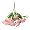 Fleurs décoratives Carnation artificielle Fleurs fausses festivals de mariage en plastique simulé