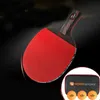 Tävling Hög nivå 98 Kolananoskala WRB -system Bord Tennis Bat Racket Lätt kort handtag Ping Pong Paddel Racket T202106140