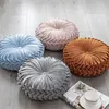 Pillow 38x10cm Velvet Futon Round Floor Pouf Throw Home Sofa Car Decor