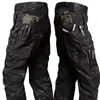Menslastbyxor Multi Pocket Work Clothes Casual Tactical Pants Herr Jackor Rakt Autumn och Winter Wear-resistenta arbetskläder 240510