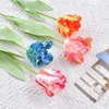 Decorative Flowers 1pc Lifelike Real Touch Artificial Parrot Tulip Silk 3d Colorful Fake Flower Bouquet For Wedding Decoration Pography Prop