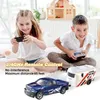 Mini RC Racing Car com trailer Remote Controlled Car Caminhões Electric Drift RC Modelo Radio Contol Toy Toy Boys Birthday Presente 240509