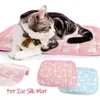 Decken Hundekühlungsmatte Sommer Haustier Ice Silk Pad Breatbable Kissen Schlafbett Zwinger für kleine Meduim große Hunde S5n3 Decke