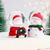 Figurines décoratives de Noël Crystal Ball Snow Globe Table Ornements en verre résine Cadeaux pour enfants DÉCOR HOME