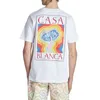 Casablanca Casablancas Shirt Designer Shirts Homme Chemises hommes Chemises Sweatshirt Femmes Tshirts de luxe pour le motif d'été Top Fashion Classic Breathable