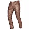 Calça masculina calça de couro masculina colorida sólida pux confortável e elegante muito adequado para venda a quente de lazer em 2024L2405