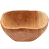 Plates Wooden Fruit Plate Creative Decor Tray Snack Household Storage Box For Home Office Shop Desktop ( 15-19cm Irregular