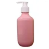 Dispensador de sabão líquido 1pc garrafa de plástico de 300 ml de shampoo ombro redondo ombro tawny transparente lasa de lavagem corporal