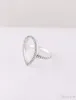 925 Sterling Silver Tear Drop Wedding Ring Original Box Set för CZ Diamond Hollow Teardrop Rings for Women Gift Jewelry7555106