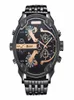 Orologi da polso orologi da uomo Top Brand Oulm 3548 Luxury 55 cm Big Face Orologio in acciaio inossidabile di alta qualità Black Relogio Masculino MAR8362090