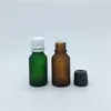Бутылки для хранения бутылки Путешествия 15 мл зеленого синего янтарного янтарного прозрачного матового масла Эфирное масло с видом на подделки 12 шт.