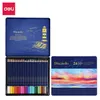 Pencils Deli 24 Professional Color Pencil Set Pencil Water soluble Sketching Pencil with Color Pencil Childrens Art Supplies d240510