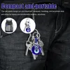 Figurines décoratives conçues de porte-clés bleu durable