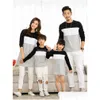 Familie matching outfits moeder dochter jurk look look kleding vader zoon t-shirt katoenwerk gestreepte drop levering baby kinderen moederschap dhgte