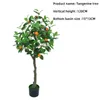 Dekorative Blumen künstlicher Orangenbaum Bonsai gefälschte chinesische Pflanzenstopf Wohnzimmer Fortune Home Dekoration 120 cm 150 cm