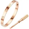 Seiko Edition Original High Version Love Wide and Narrow Version V Gold Fifth Generation Bracelet Female Full Sky Star 18K Rose Gold Bracelet Male and Female Couple
