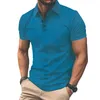Polo-shirts pour hommes Cound Collid Color Slim Fit Fit de golf de haute qualité de haute qualité