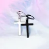 Brincos dangle 1pcs Moda Homens Mulheres Cross Drop Cross Drop Ear Exter