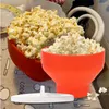 Bols croustilles de fruits plats pop-corn maker micro-ondes seau de bol seau en silicone de haute qualité outils facile outils