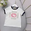 Styles Kids 14 Roupas moda moda algodão puro infantil t-shirt clássico impressão meninos meninos roupas de luxo designer de luxo childrens redond collover top csd2401241-6