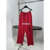 24SS Designer Feminino High Elastic Waist Pants femininas Pontas de cetim de cordeiro feminino Tipo de estêncil de estêncil feminino Calças de traje esportivo Casual calças 5527