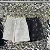 Damen -Shorts Designer Designer -Marke Original 24 Sommer neuer Tee Blume Gold Silk Brief Jacquard Weitbein K45 MTGS L048