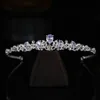 Bridal Hair Band Hoofdtooi Flash Diamond Zirkon Small Crown Hair Sieraden Princess Verjaardag Wedding Performance Accessoires 2668