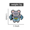 Cartoon Enamel Pin Cute Mouse Animal Brooch Lapel Backpack Badge Jewelry Decorative Gift For Kids Friend