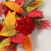 Dekorative Blumen künstliche Kerzenkränze Hochzeit Rosenringe exquisite Geschenk für Bauernhaus Tischparty Wohnkultur