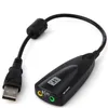 Cartes sonses Soundal USB Carte 7.1 Channel 3D O Adaptateur 3,5 mm Bélans de casque pour PC Bureau de bureau