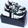 Italien designer casual skor reflekterande höjd reaktion sneakers flerfärgad mocka gummiplaid trippel svart vit fläckiga män kvinnor chaussures sport 36-45 b4