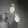 Mirror Pendant Lights For Bedroom Bedside Paging Lampe LED Modern LED Plafond Chandeliers de luxe en acier inoxydable Métal moderne