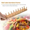 Storage Bags First Grade Bamboo Tray And Appetizer Stand Up Holds 8 Soft Or Hard Shell Tacos Also For Tortillas Burritos