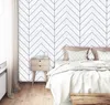 Wallpapers moderne witte en zwarte geometrische contactpapierstrepen schil stick wallpaper zelfklevend voor muurbedekking thuisdecoratie